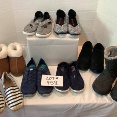 P - 458   Designer Bobs, Sketchers, Vionic Size 8 Shoe Lot 