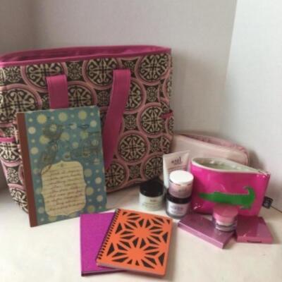 P442 Pink Tote Bag with Mally & Philosophy Gift Set 