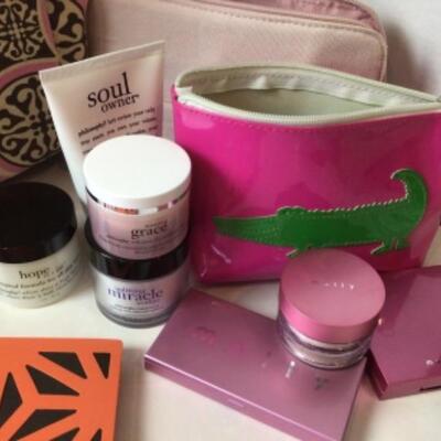 P442 Pink Tote Bag with Mally & Philosophy Gift Set 