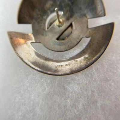 K452 Sterling Blue Lapis Earring and Necklace set 