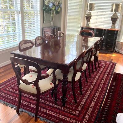 Heirloom Solid Large Mahogany Dining Table