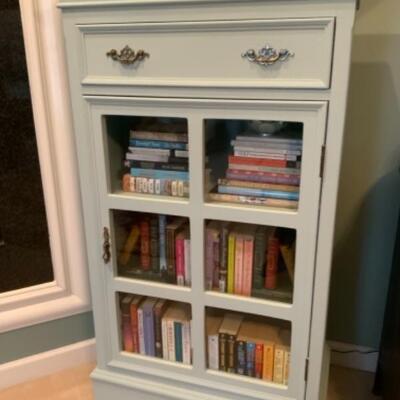 Art Deco Hand Painted Cabinet /Book Shelf 