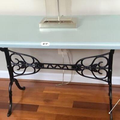French Vintage Hand Painted Entry Table