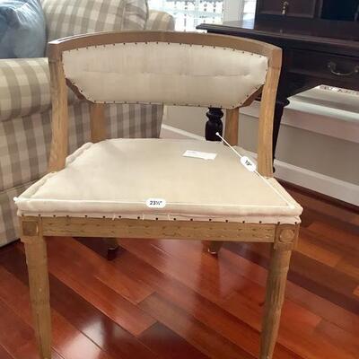 Restoration Hardware Handcrafted Swedish Demi-Lune Chair