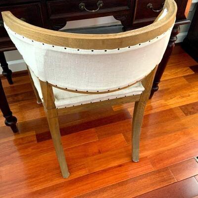 Restoration Hardware Handcrafted Swedish Demi-Lune Chair