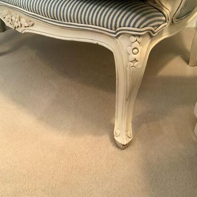 French Provincial Style Upholstered Arm Chair 