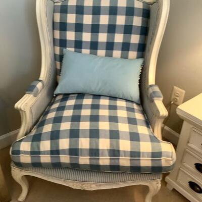 French Provincial Style Upholstered Arm Chair 