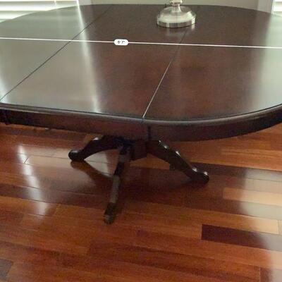 Oval Pedestal Dining Room Table  w/ Leaf Extension