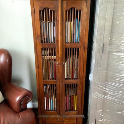 Balinese Display Storage Cabinet - with door