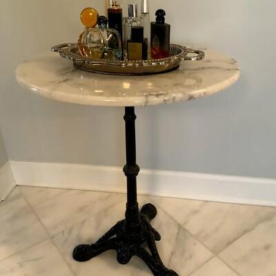  Marble Top Round Table