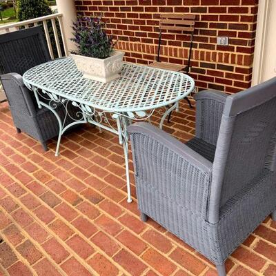 Chabby Chic Outdoor Patio Chairs (Table is SOLD)