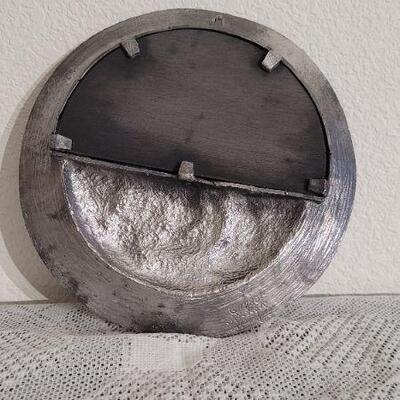 Lot 31: Vintage 1988 Michael Ricker Deco Pewter Plate