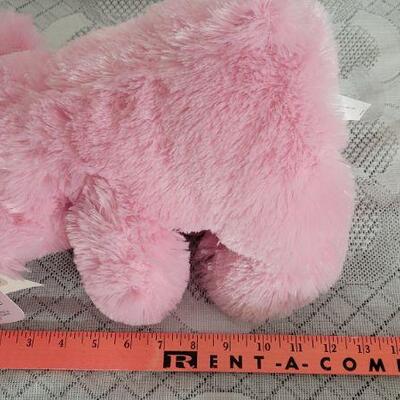 Lot 38: (2) New Pink Stuffed Animals 