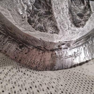 Lot 47: Vintage 1987 Michael Ricker Pewter Plate 