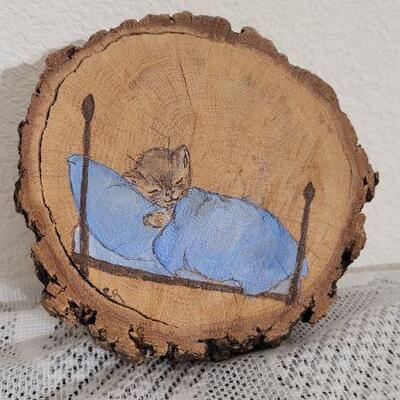 Lot 48: Vintage Handpainted Original Artwprk on Wood