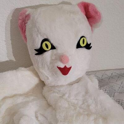 Lot 52: Vintage Large Plush Cat 