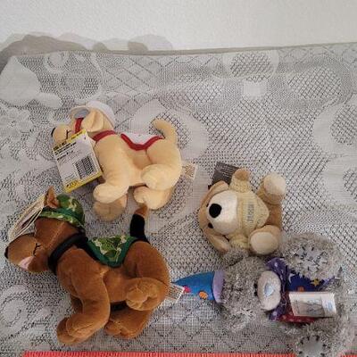 Lot 54: Assorted Small New Plush Animals 