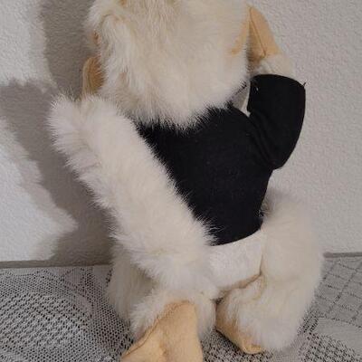 Lot 64: Vintage Graduating Plush Animal with Cap and Tux (Real Fur)