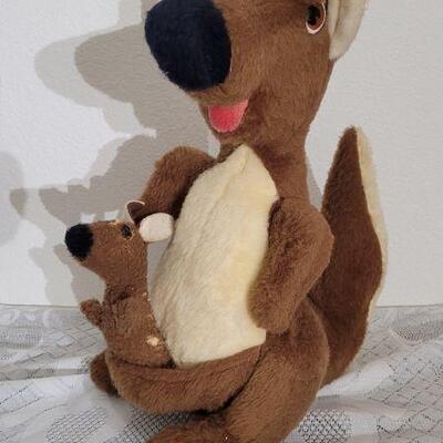 Lot 74: Vintage ANIMAL FAIR INC. Stuffed Kangaroo 