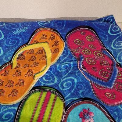 Lot 83: Vintage Beach Towel FLIP FLOP Graphic