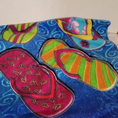 Lot 83: Vintage Beach Towel FLIP FLOP Graphic
