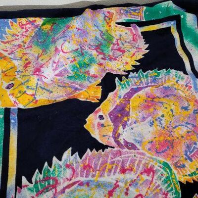 Lot 93: Vintage Beach Towel FISH Graphic 