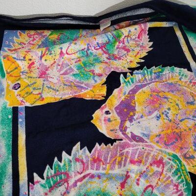 Lot 94: Vintage Beach Towel FISH Graphic 