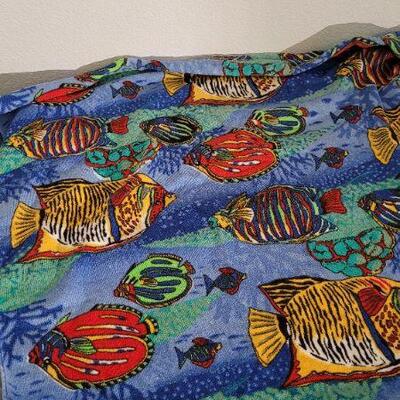 Lot 96: Vintage Beach Towel FISH Graphic 