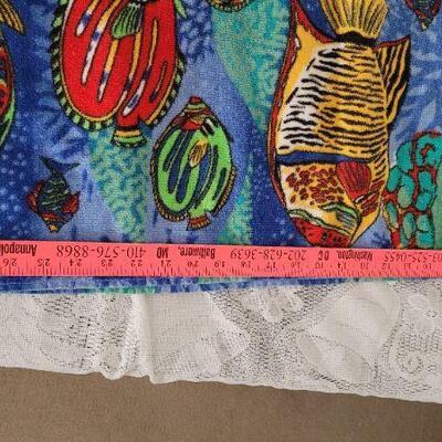 Lot 96: Vintage Beach Towel FISH Graphic 