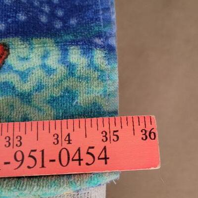 Lot 96: Vintage Beach Towel FISH Graphic 