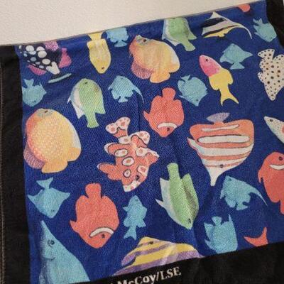 Lot 97: Vintage 1998 Beach Towel FISH Graphic 
