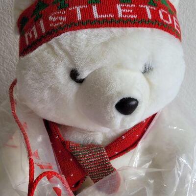Lot 114: Vintage MISTLETOE Christmas Bear 