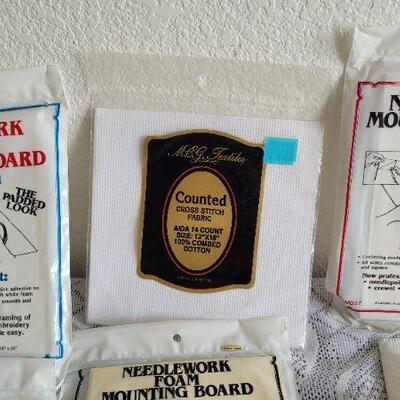 Lot 116: Large Assortment of Craft Cross Stitch Fabric 