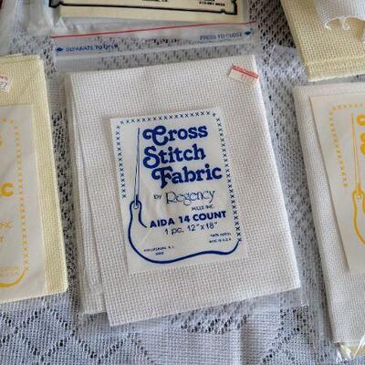 Lot 116: Large Assortment of Craft Cross Stitch Fabric 