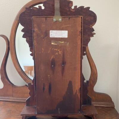 Antique Vintage Ornate Wood Mantle Clock New Haven Clock Co. YD#24-10017
