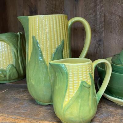 Vintage Shawnee Yellow Corn King Pottery Dishware Lot 