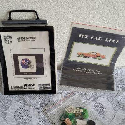 Lot 127: (2) Vintage CrossStitch Needlework Kits 