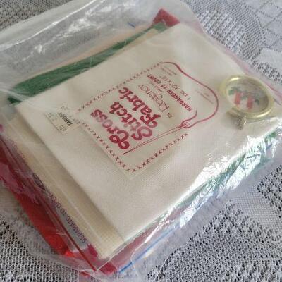 Lot 128: Cross Stitch Fabric Assortment 