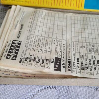 Lot 134: Assorted YAHTZEE Vintage Games 