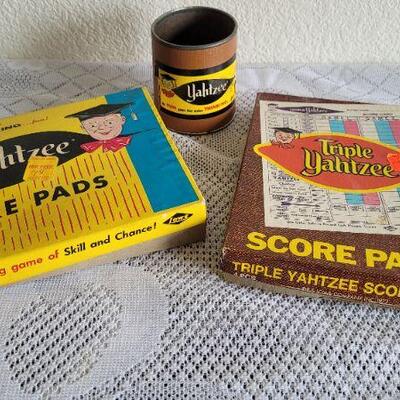 Lot 134: Assorted YAHTZEE Vintage Games 