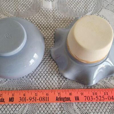Lot 140: Vintage Two Part Marked Violet Pot