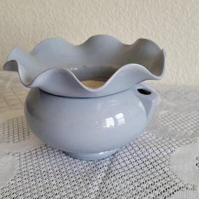 Lot 140: Vintage Two Part Marked Violet Pot
