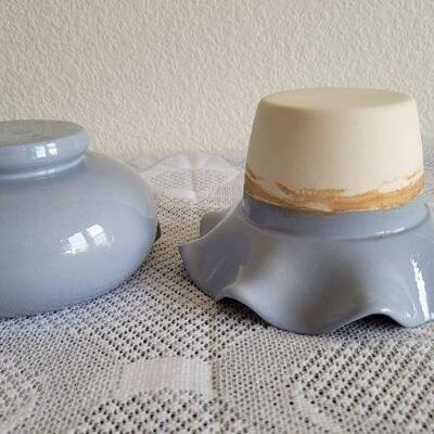 Lot 140: Vintage Two Part Marked Violet Pot