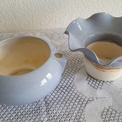 Lot 140: Vintage Two Part Marked Violet Pot