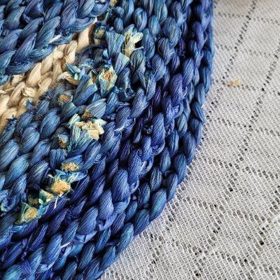 Lot 144: New Hallmark Blue Wicker Placemats
