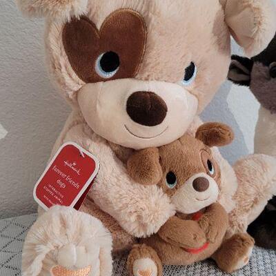 Lot 155: (2) New HALLMARK Plush Animals 