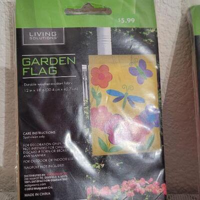 Lot 174: 3 New Garden Flags by Martha Stewart 
