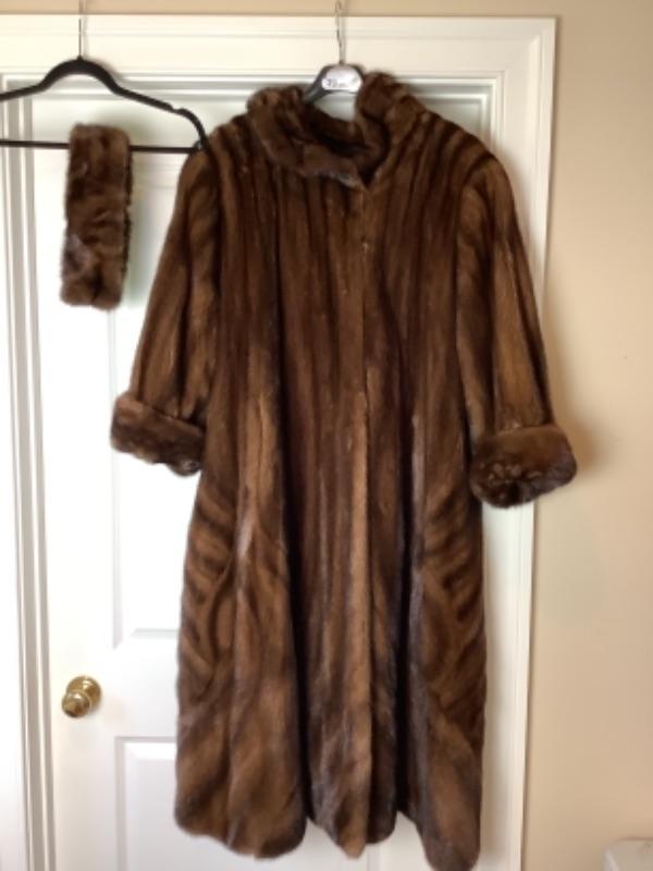 P 510. Full Length Sable Mink Coat