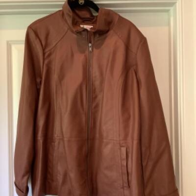 P - 522   New With tags  D & Co. Leather Jacket