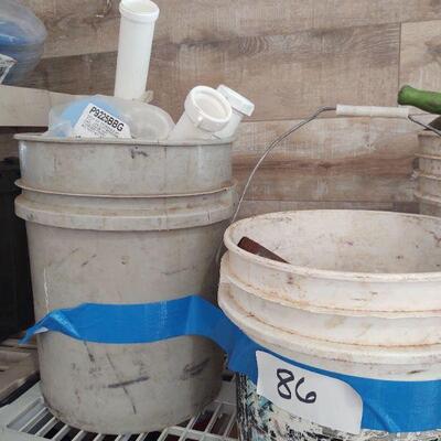 LOT 86 Two buckets of parts 